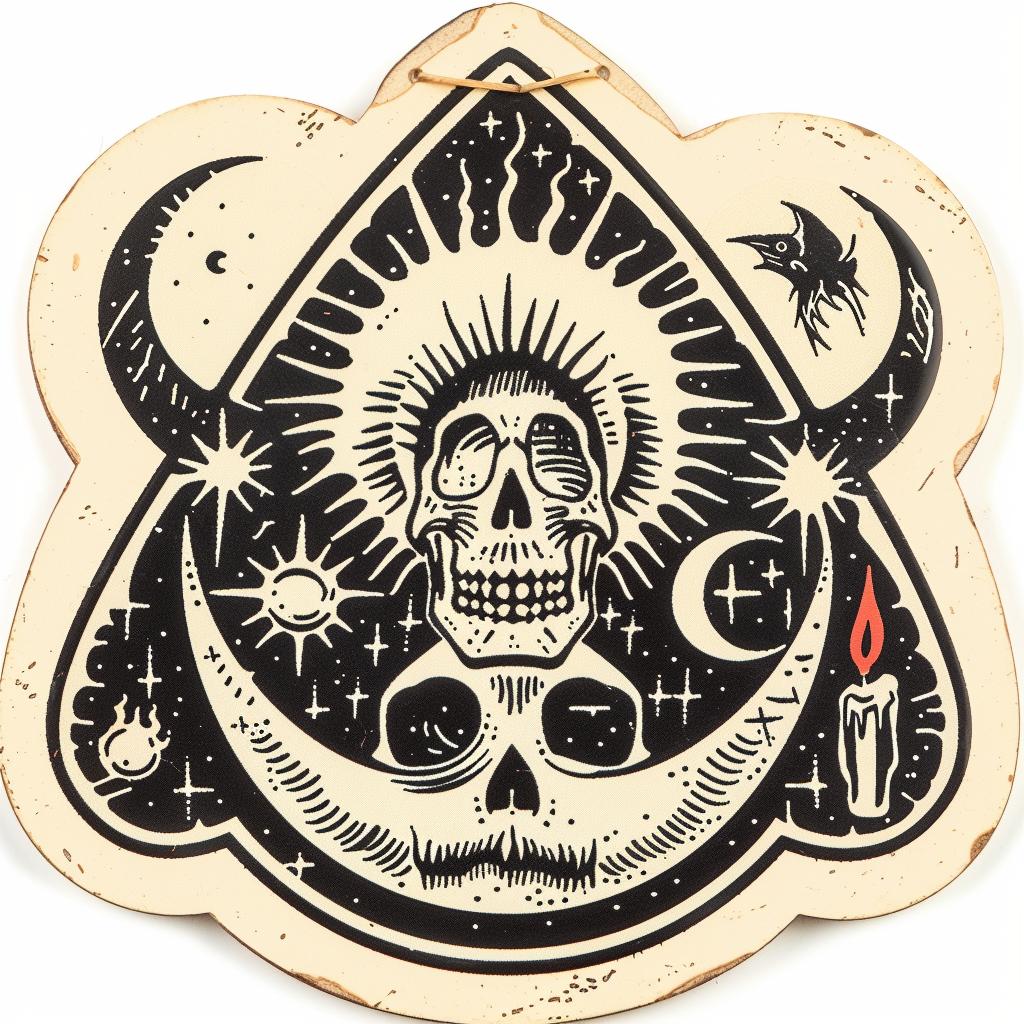 badge  design  provocative  skull  moon  naturalistic  occult  dark  spiritual  terror 933272