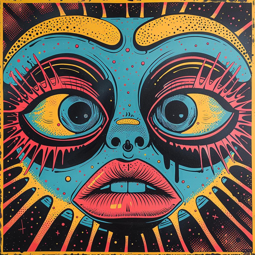 painting  face  spiritual  colors  sun  PeterMax  colorful  naturalistic  eye  art 930064