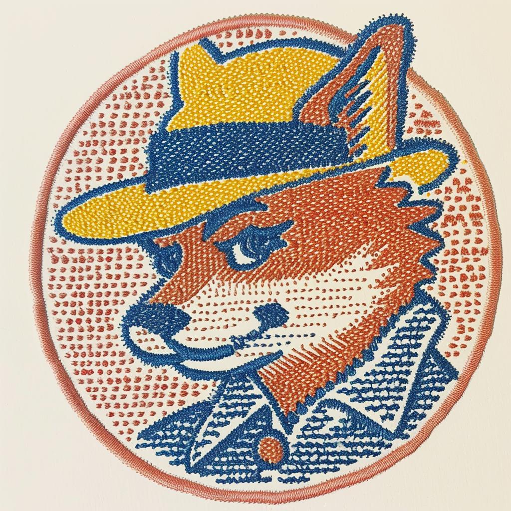 patch  embroidery  fox  hat  streetwear  chenille  minimal  stitching  anthropomorphic  white 955182