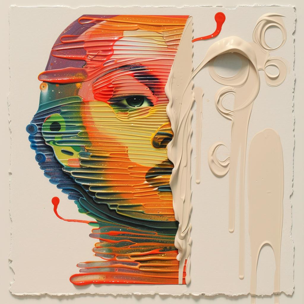 colorful  painting  face  knife  abstract  expression  vibrant  palette  art  canvas 975312