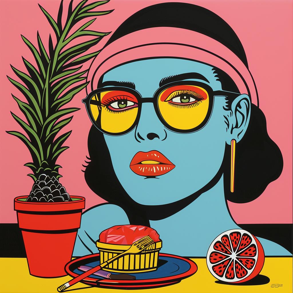 album  cover  surreal  dada  collage  woman  glasses  pineapple  pop  art 1024572