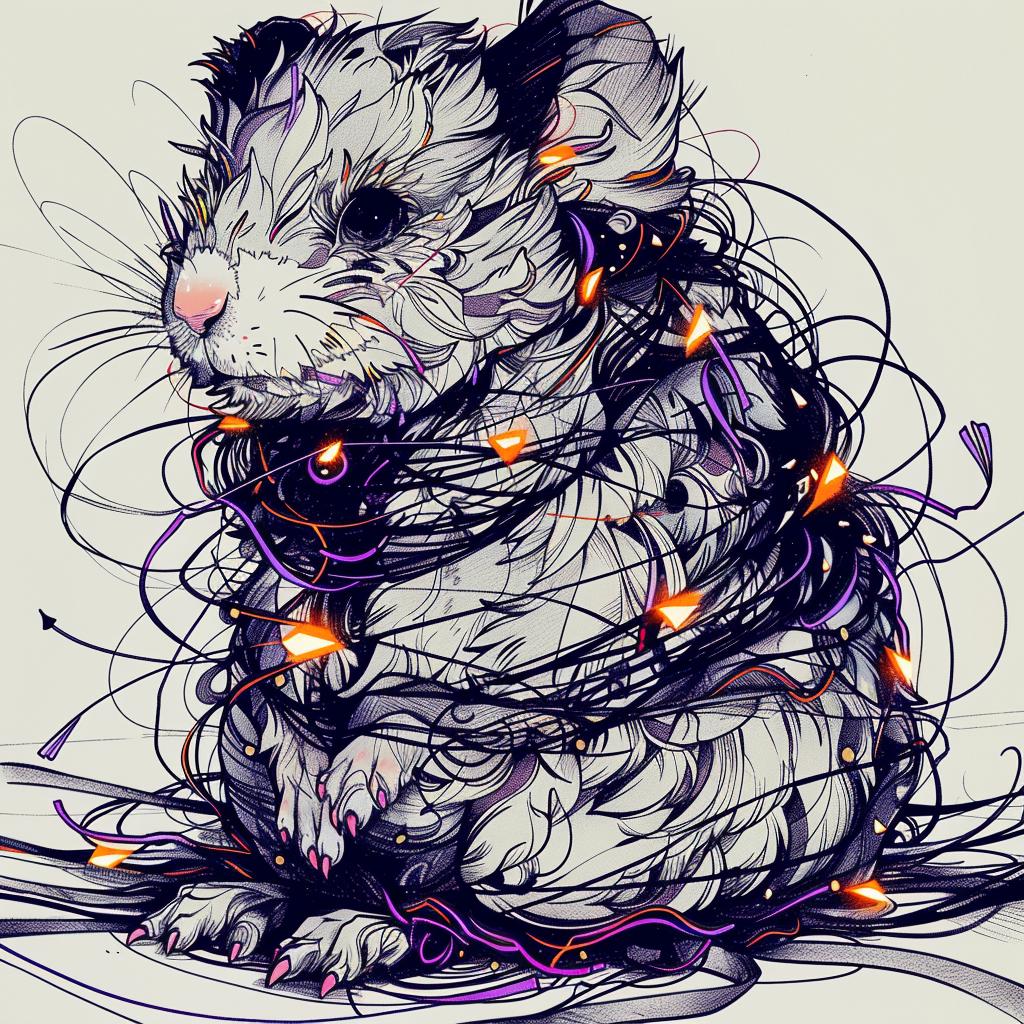 hamster  drawing  creature  wires  fantastical  unique  rodent  hybrid  blend  explore 952650