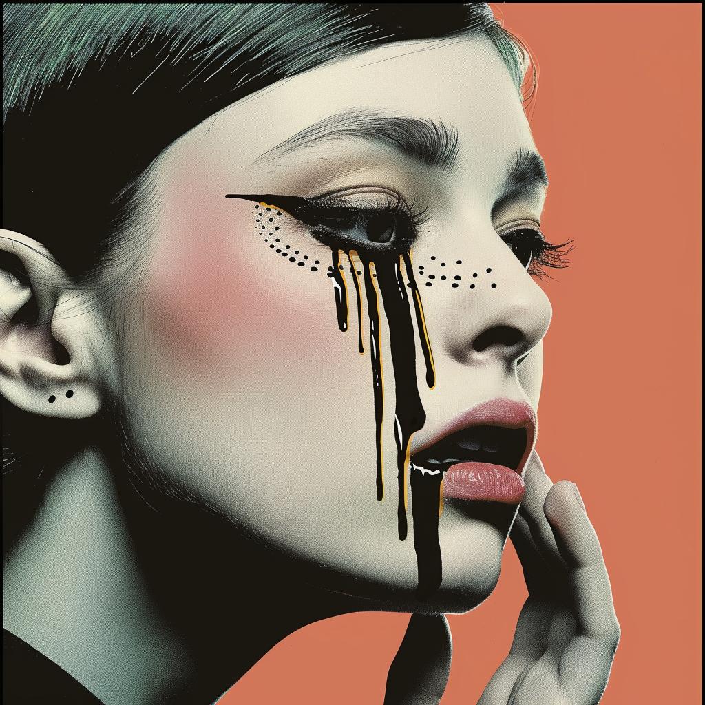 woman  dripping  paint  portrait  emotive  expressionistic  colorful  abstract  face  artistic 945784