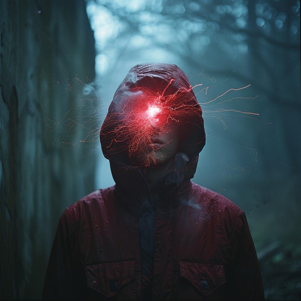 surreal  occult  sci-fi  photo  dark  arts  lighting  glow  hoodie  man 965871