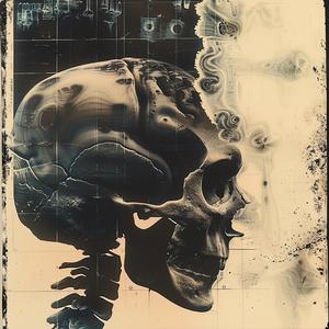 skull  brain  chemigram  dark  graphic  abstract  conceptual  art  black  white 1061315