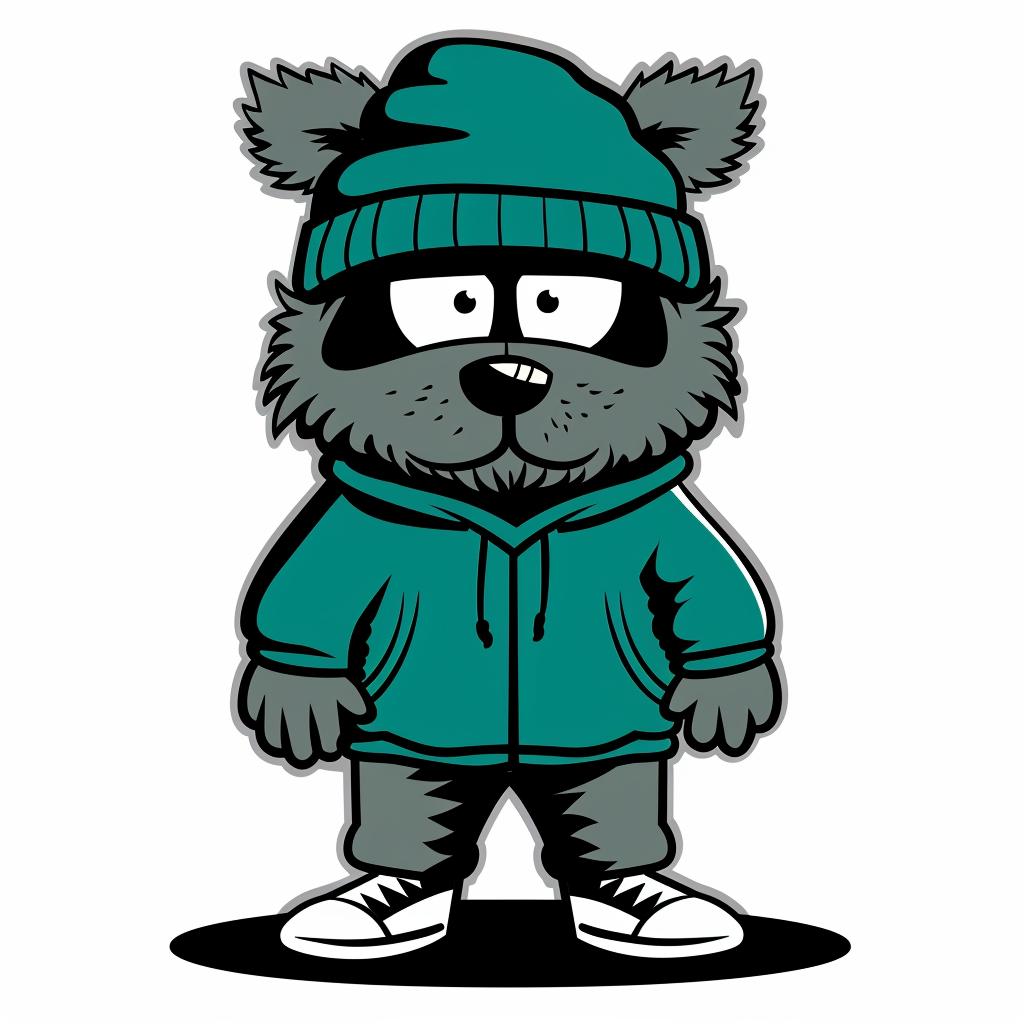 raccoon  hat  jacket  cartoon  minimal  aggressive  urban  anthropomorphic  cap  street 956178