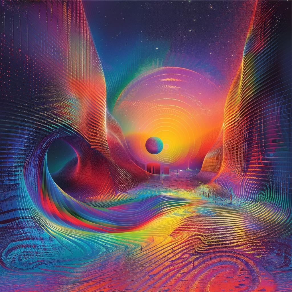 provocative  art  Shaun  Tan  psychedelic  painting  wave  rainbow  intrinsic  terror 928420