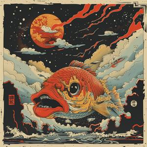 album  cover  creative  disintegration  chaos  hyper-realistic  screenprinting  symbolist  Tsukioka  Yoshitoshi 1078283