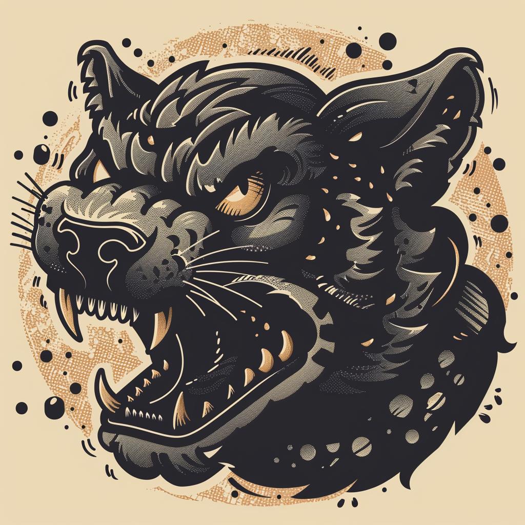 todd  mcfarlane  panther  creature  mythical  terrifying  black  stylized  wild  ferocious 930932