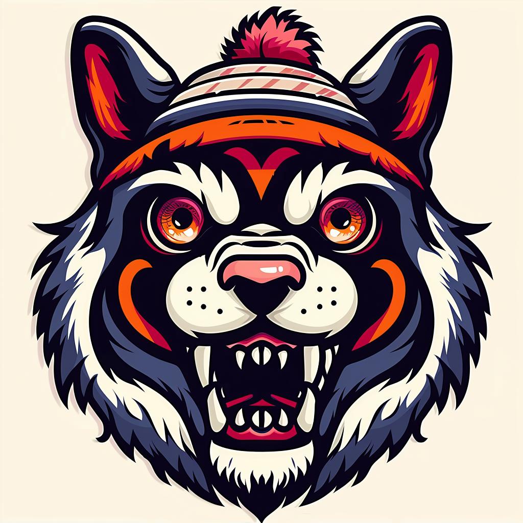 wolf  hat  animal  illustration  portrait  design  character  stylized  tattoo  head 927428