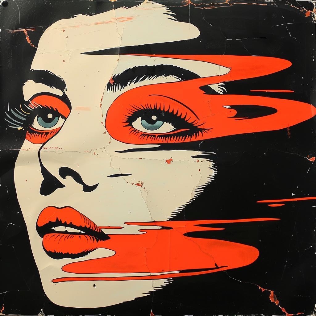 abstract  impressionism  woman  face  eyes  modern  art  poster  elegant  style 928061