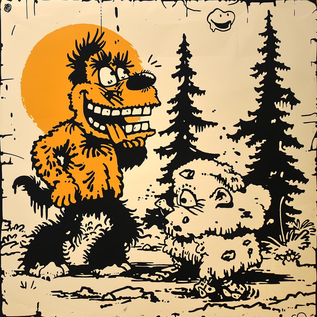 album  cover  collage  monster  surreal  creative  illustration  hyper-realistic  bear  dog 942246