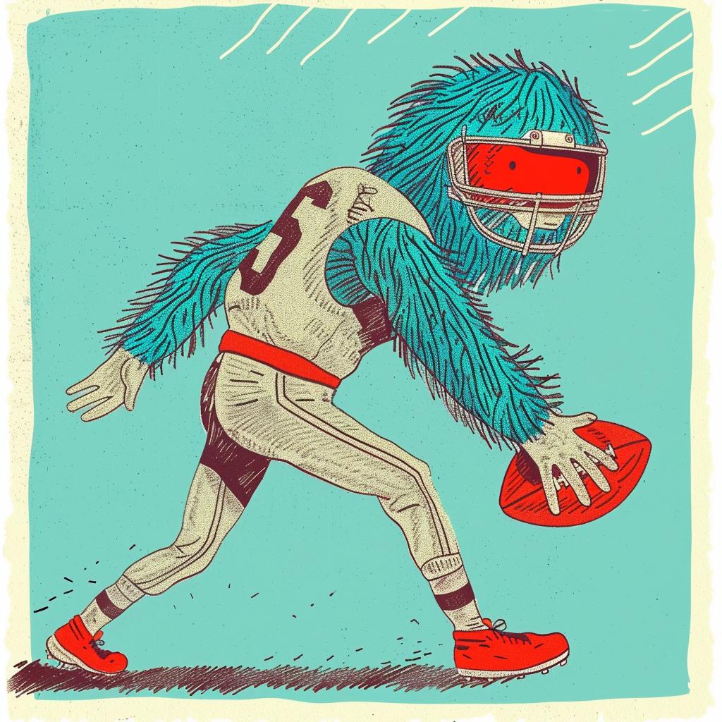 لاعب كرة قدم، خوذة، زيّ رسمي، رسوم متحركة، وحش، رياضة الجري، فكاهة، رسم توضيحي 940356