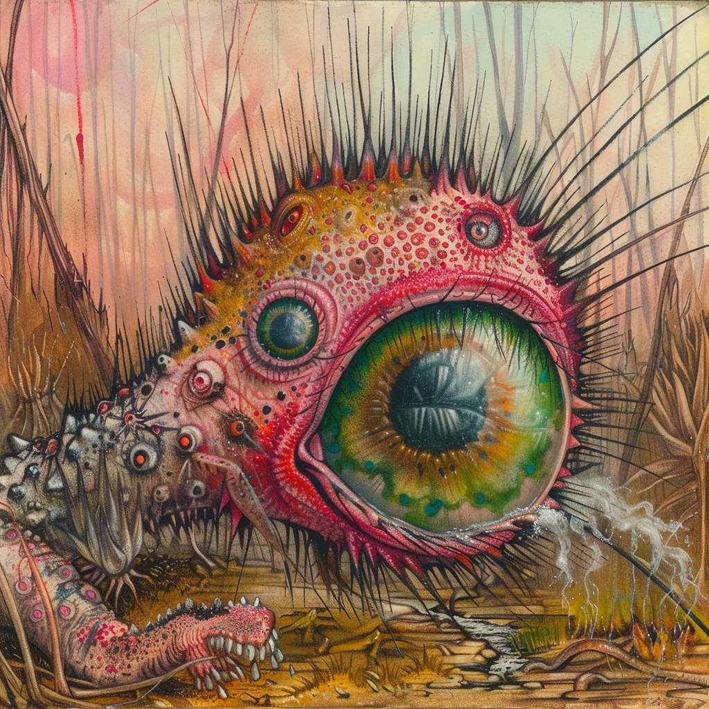 monster  horror  painting  eye  creature  surreal  dark  weird  imaginative  vintage 947221