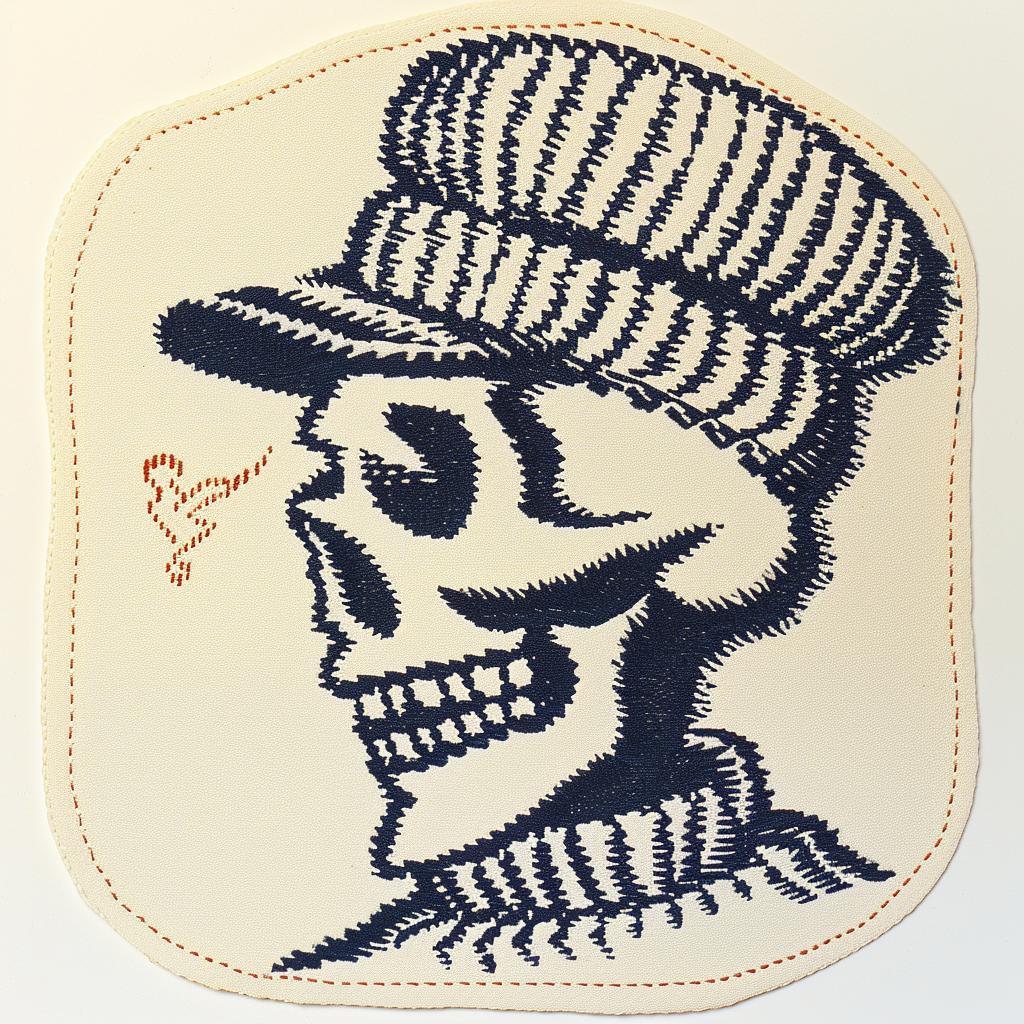 patch  streetwear  skull  chenille  hat  cigarette  hip-hop  cool  minimal  design 961220