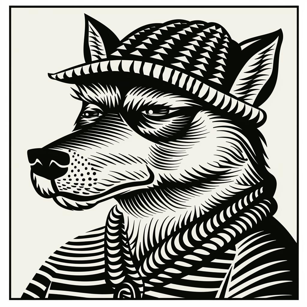 wolf  hat  drawing  black  white  urban  street  aggressive  illustration  art 959293