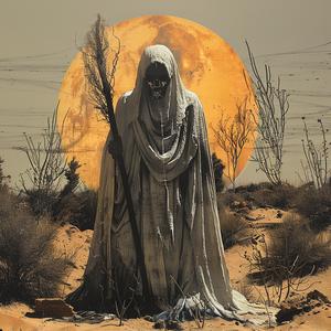 حاصد الأرواح، قمر الصحراء، النار، الطباعة الحجرية الملونة، الظلام، الرمزية الصوفية، الليل 1056674