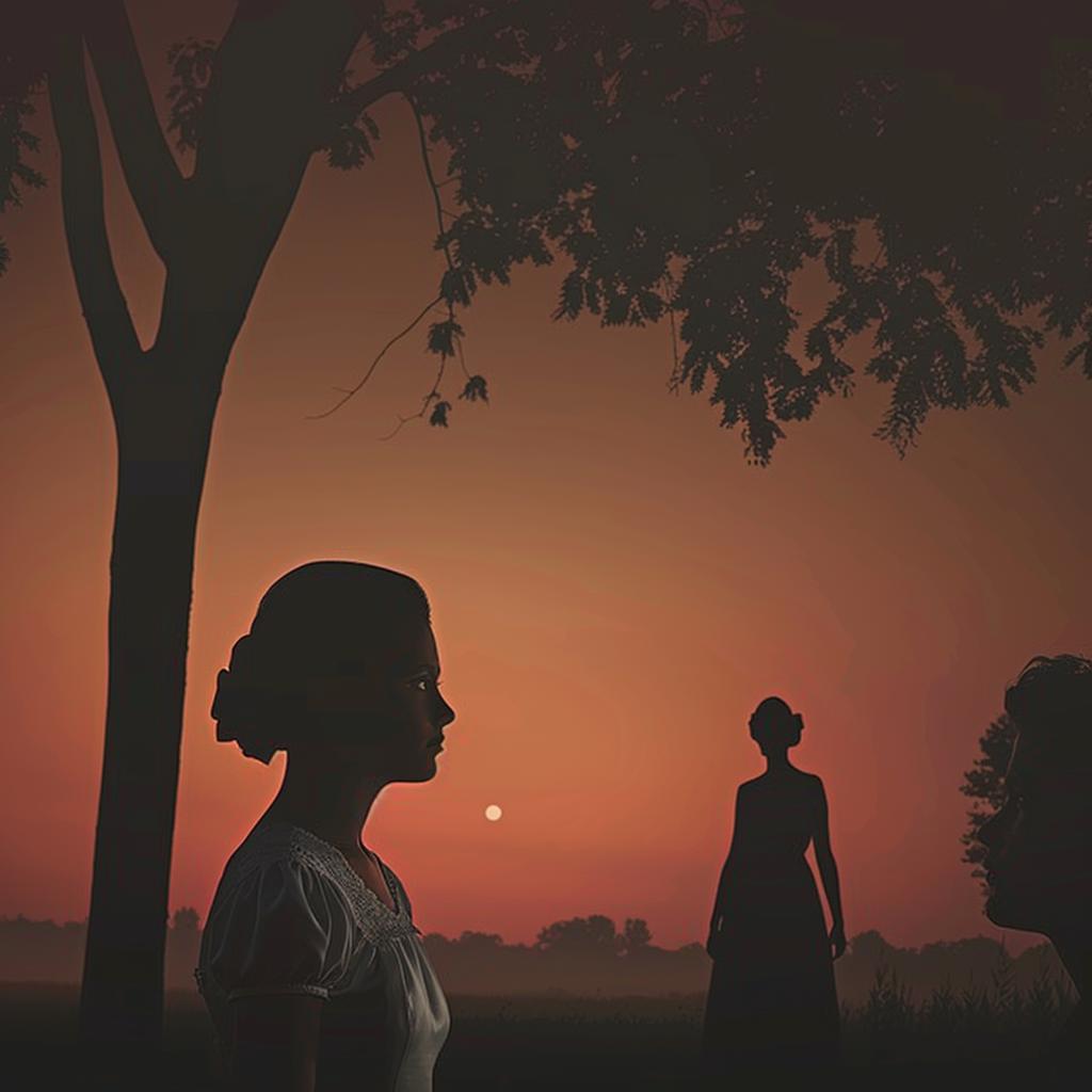 silhouette  women  field  sunset  photography  Alec  Soth  Avedon  landscape  emotional 970143