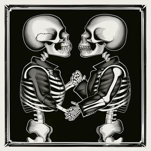 skeleton  frame  black  background  dark  mystery  Nick  Veasey  art  surreal 1074174