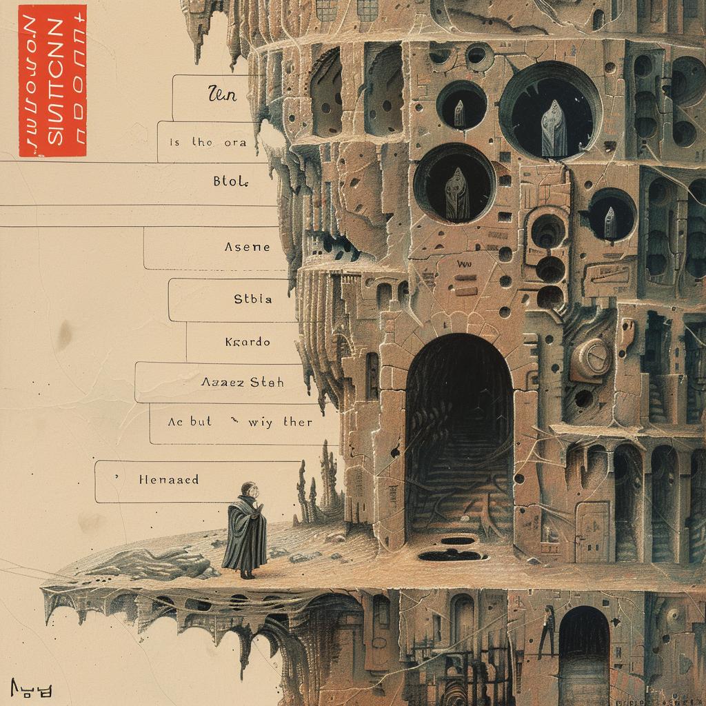 introspective  naturalistic  spiritual  occult  palette-knife  illustration  tower  Shaun  Tan  book 974871