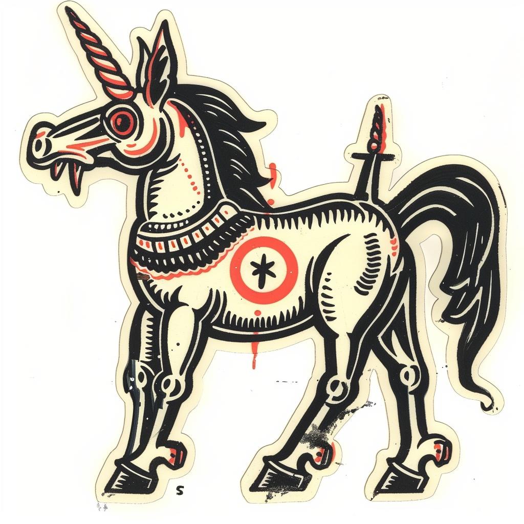 mythical  creature  hybrid  sticker  unicorn  unique  fantastical  spiritual  animal  design 933178