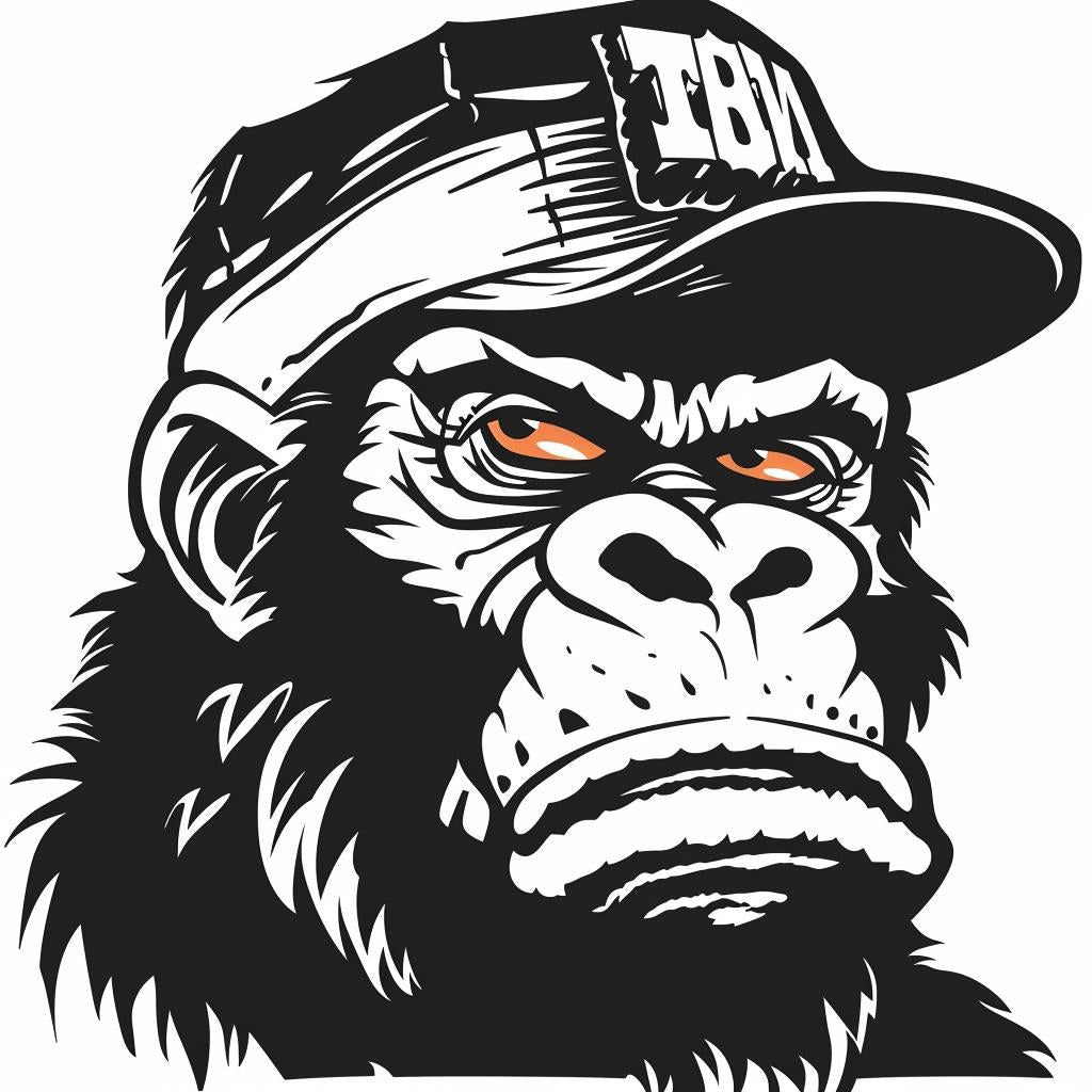 gorilla  hardhat  Jack Kirby  1950s  portrait  vibrant  comic  illustration  cartoon  bold 920228