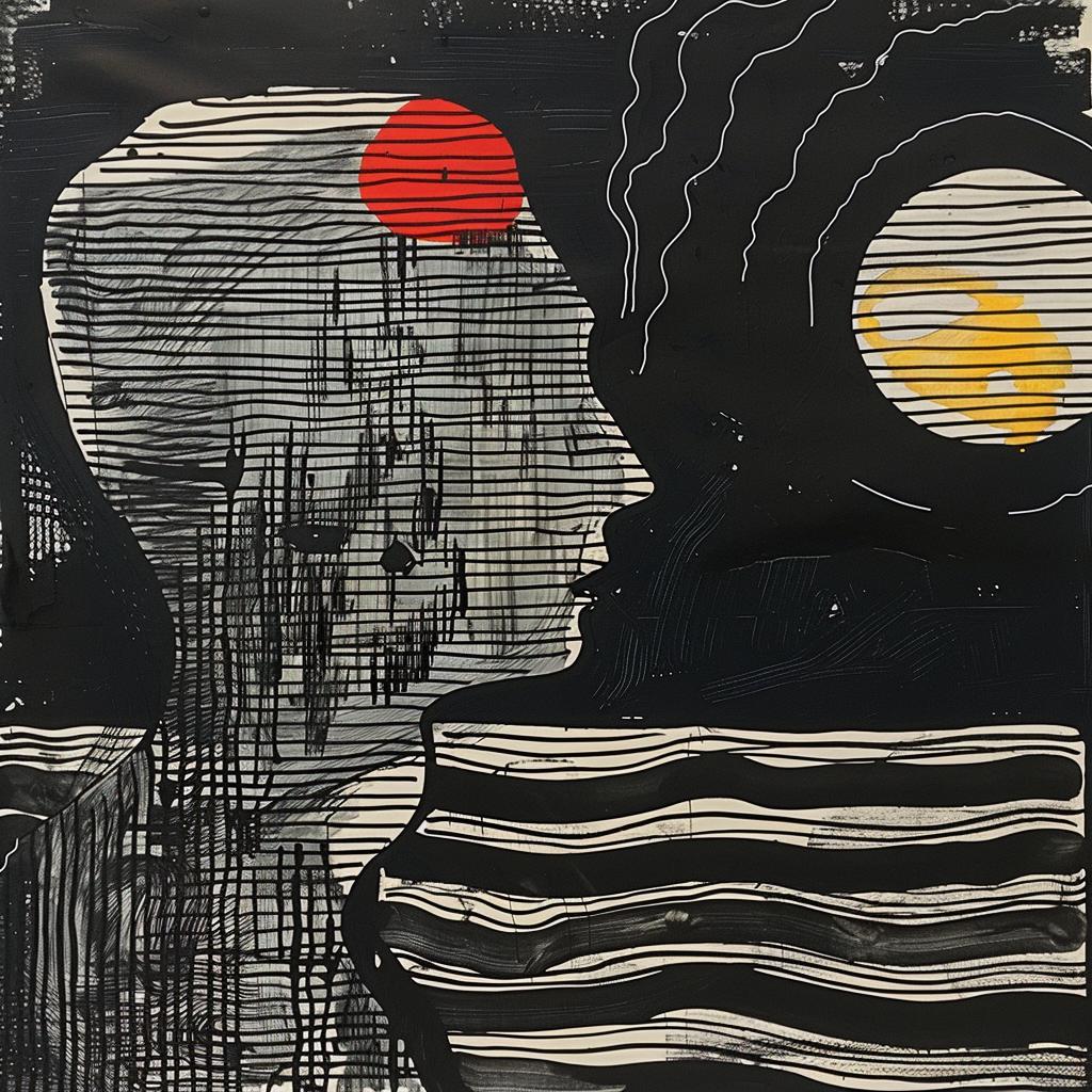 cyborg  industrial  punkcore  collage  man  red  dot  wavy  lines  juxtaposition 936491