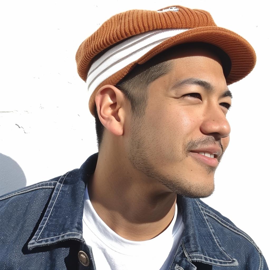 man  knit-cap  casual  denim  jacket  portrait  everyday  style  relaxed  fashion 1021477