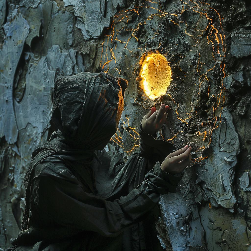 photography  surreal  occult  dark  mysterious  lighting  sci-fi  glow  orb  hooded 965893