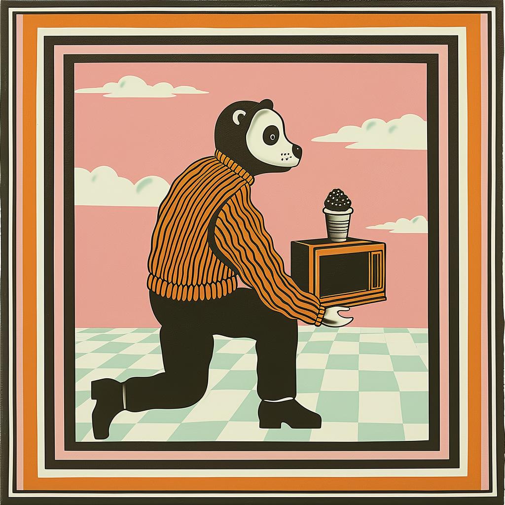 creative  surreal  design  panda  bear  box  whimsical  art  colorful  JoanCornella 1017899