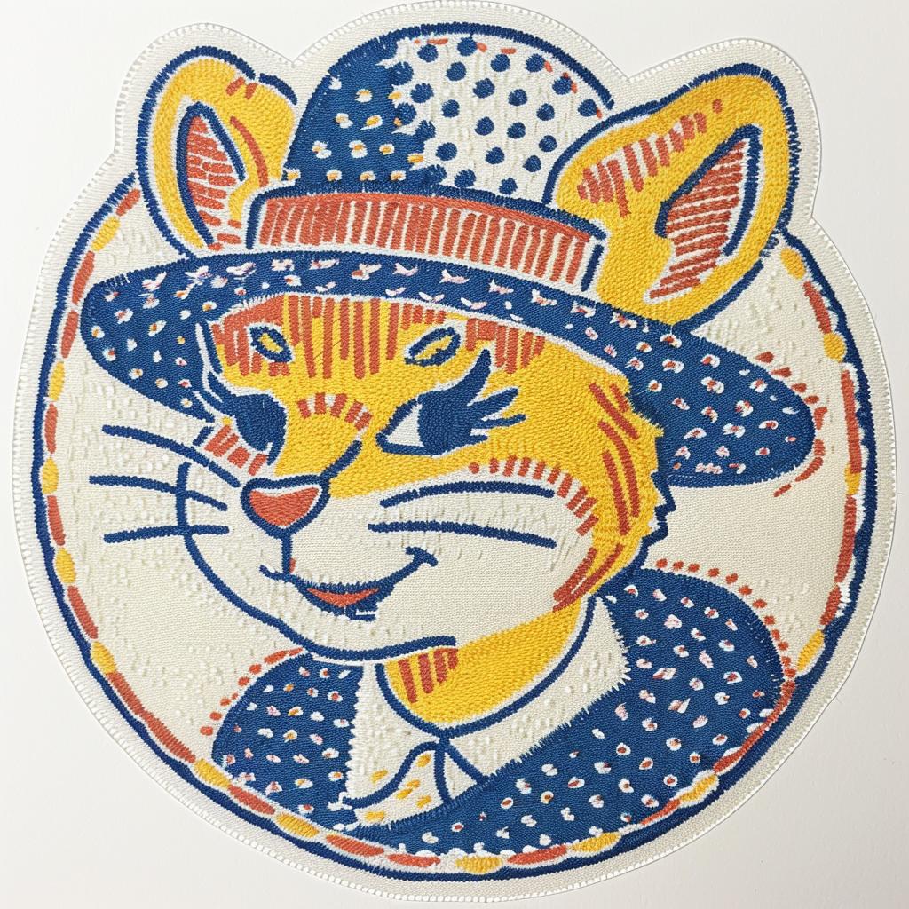 sticker  cat  hat  streetwear  stitches  chenille  minimal  culture  animal  round 955288
