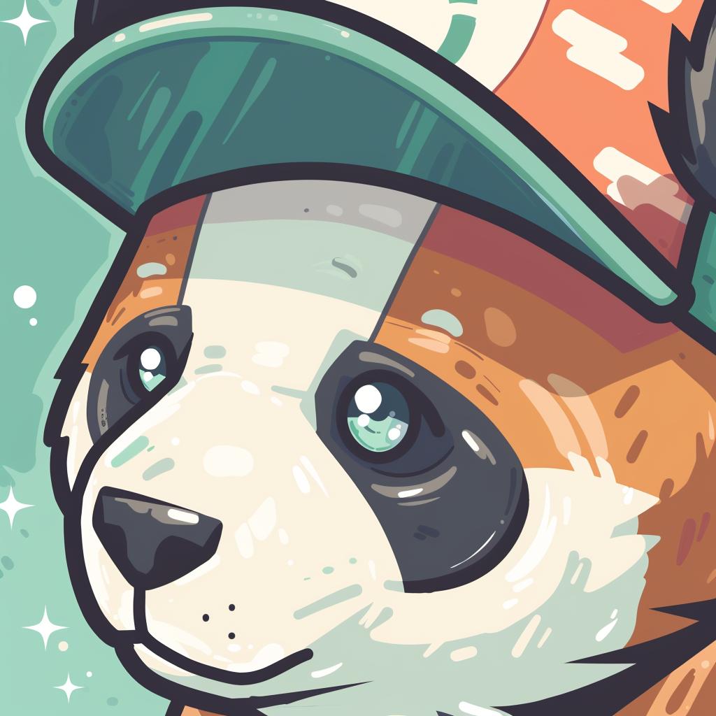 panda  cartoon  baseball  cap  cute  animal  playful  whimsical  illustration  adventure 942222