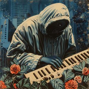 painting  man  keyboard  colorful  artistic  musician  style  expression  chromolithography  instrument 1057370