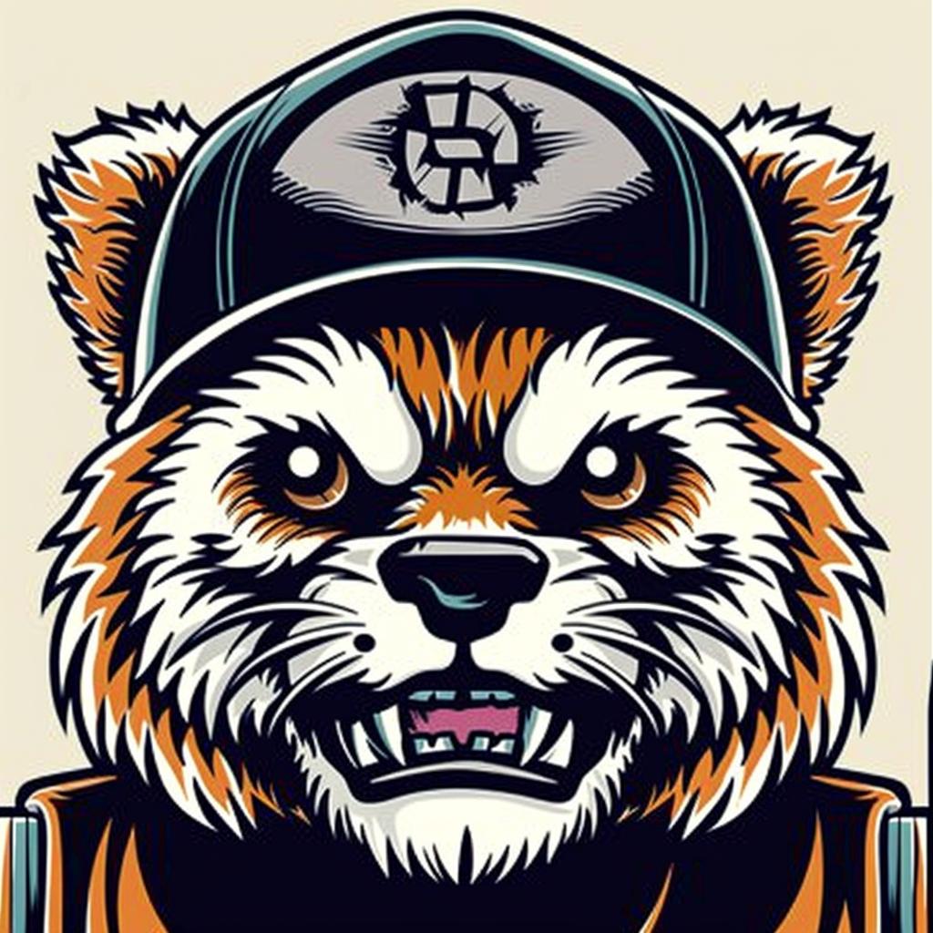 red  panda  baseball  cap  animal  cute  playful  illustration  character  whimsical 962347