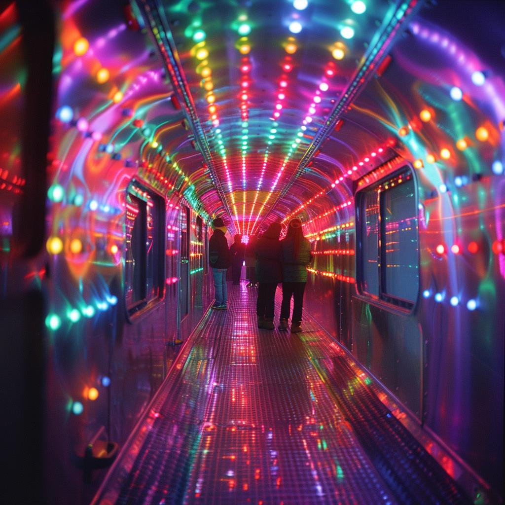 surreal  neon  sci-fi  tunnel  color  lighting  glow  unusual  award-winning  photo 965813