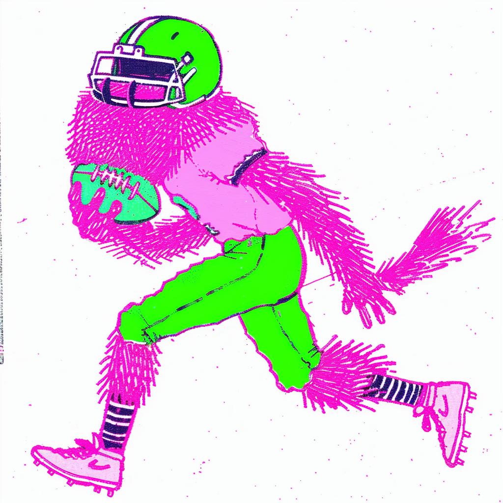 football  player  running  pose  uniform  cartoon  helmet  dynamic  sport  illustration 940261