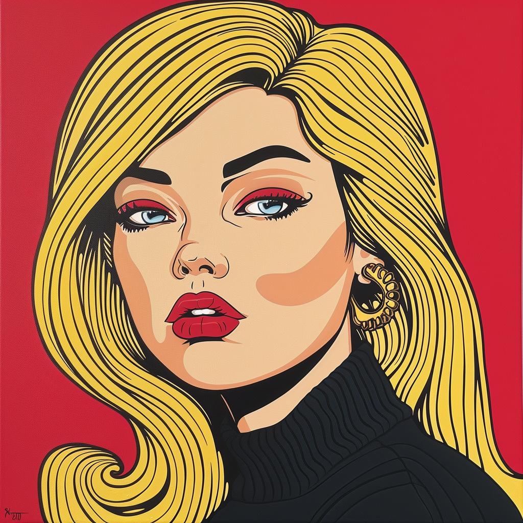 portrait  woman  pop  art  blonde  background  colorful  innovation  style  emotion 1023911