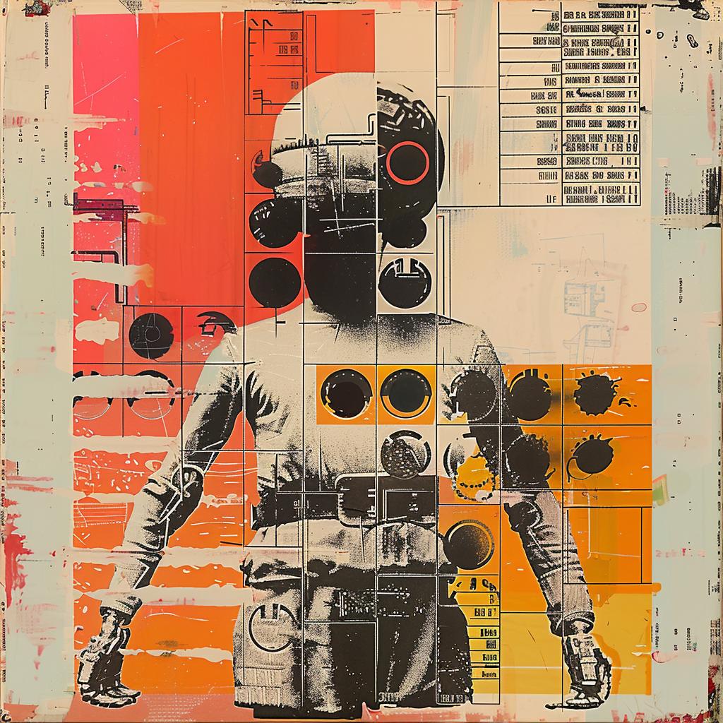 Cyborg  Painting  Robot  Person  Background  Modern  Abstract  Art  Rauschenberg  Fusion 937493