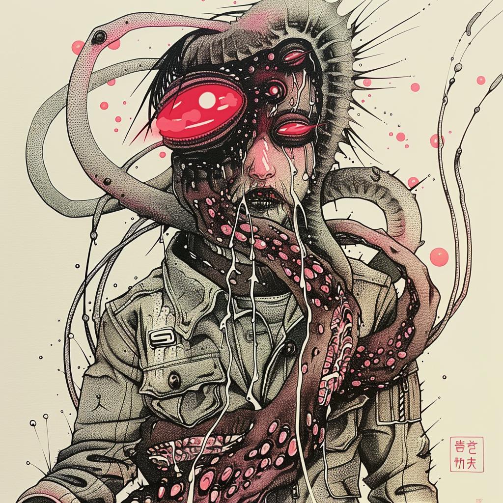 man  red  eye  fantasy  character  striking  drawing  unusual  graphic  art 948469