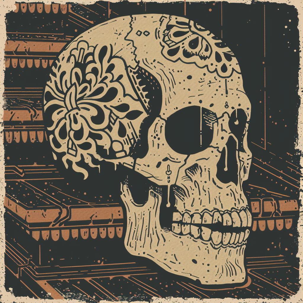 skull  flowers  day  of  the  dead  poster  introspective  spiritual  occult 931928