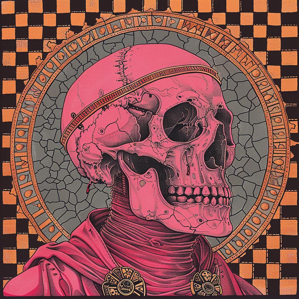 surreal  album  cover  deathmetal  occult  dark  arts  skull  crown  mosaic 976955