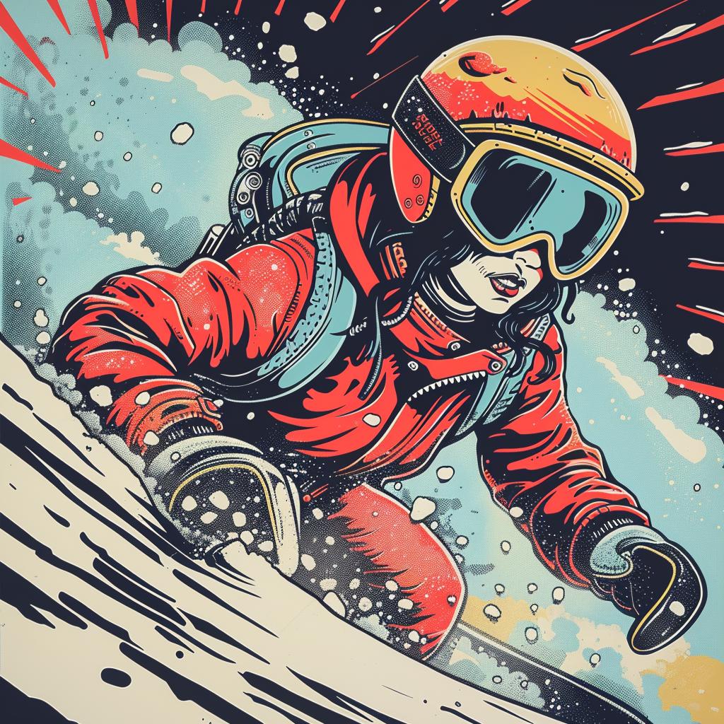 poster  snowboarder  snow  happy  joy  fresh  powder  pristine  style  chris 925904