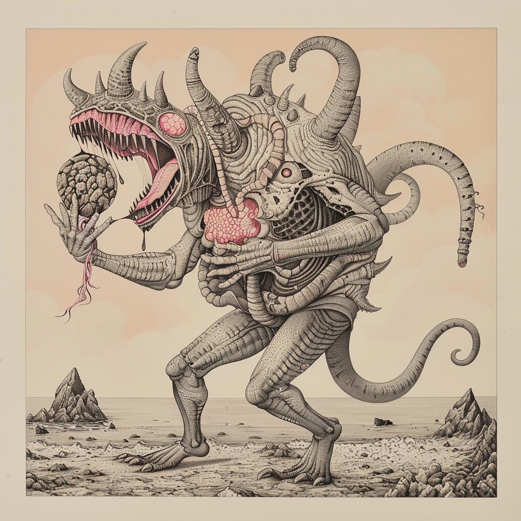 horror  monster  drawing  head  body  figurative  fantasy  creature  surreal  weird 948443