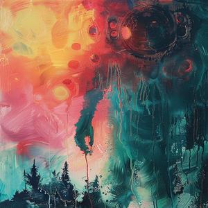 painting  man  colorful  sky  abstract  artistic  landscape  vivid  expression  horizon 1038170