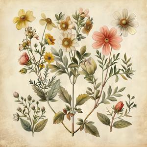 botanical  wildflowers  illustration  vintage  nature  historical  artistic  paper  flora  delicate 1040723