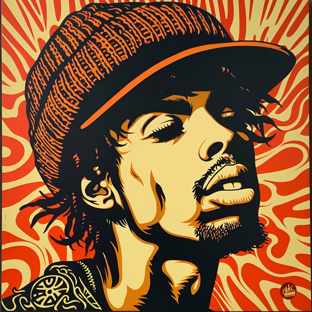 DAngelo  Russell  man  hat  red  poster  portrait  background  stylized  fashion 945083