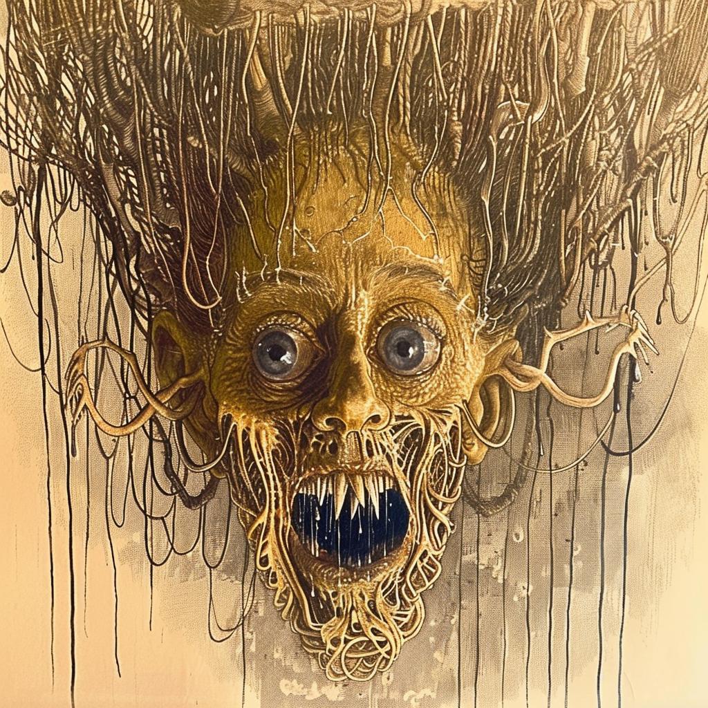 painting  head  hair  monster  1917  horror  art  figurative  dark  stylized 949047