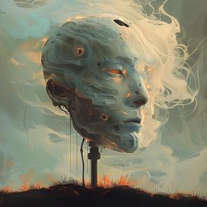 man  smoke  chromolithography  surreal  portrait  abstract  emotion  mysterious  dramatic  contemplative 1054099