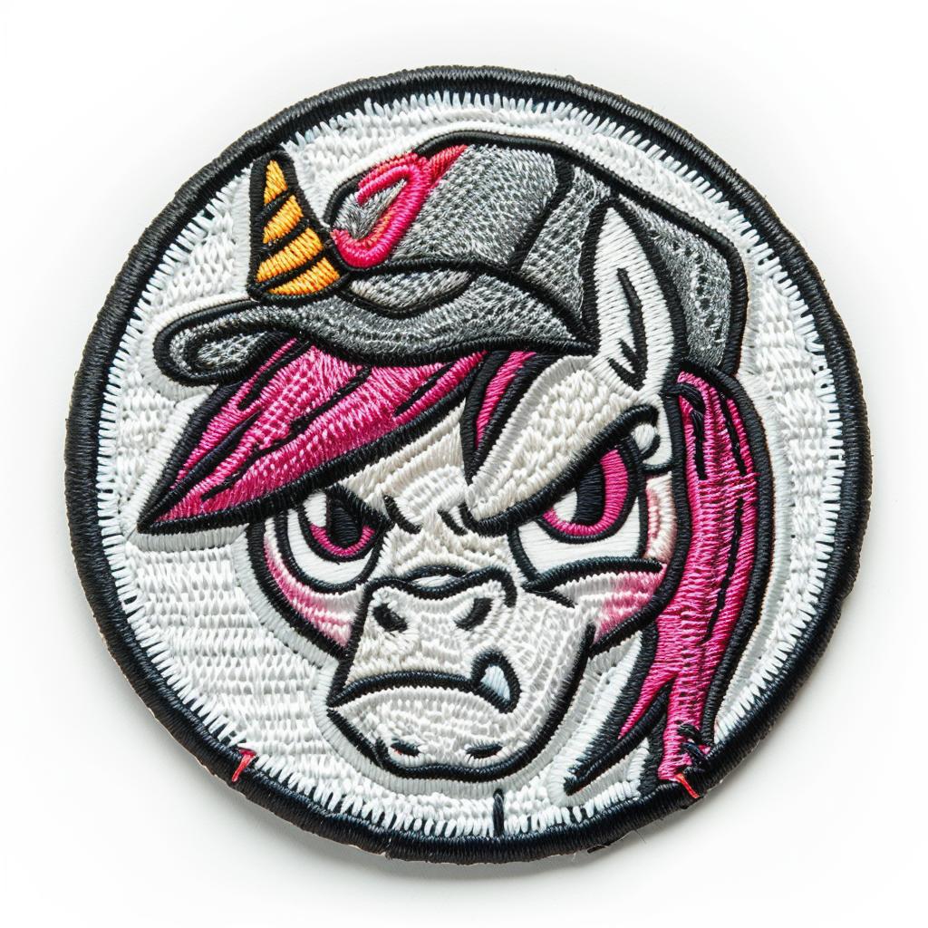 patch  pony  chenille  angry  stitch  streetwear  colorful  minimal  design  embroidery 954945