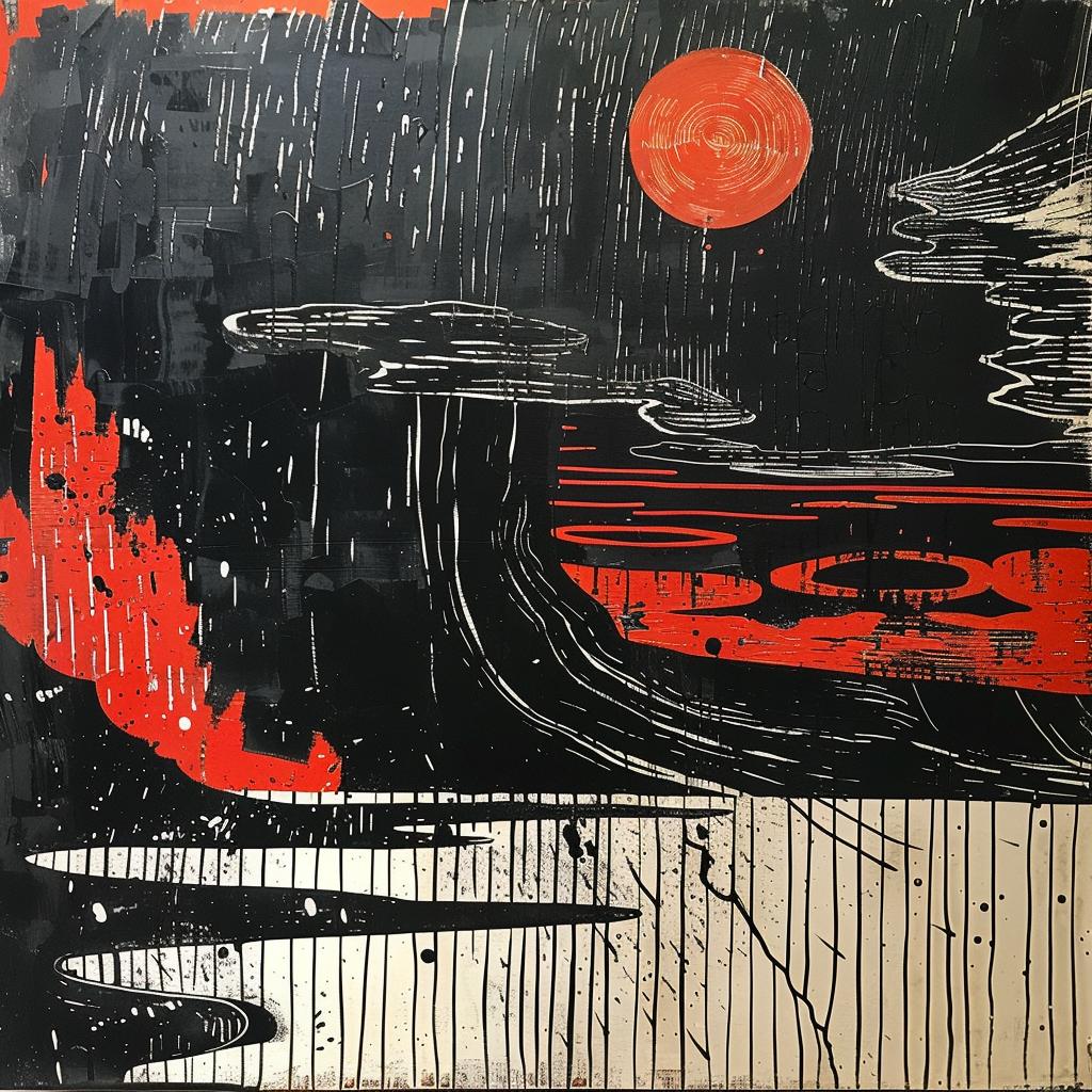 red  black  abstract  expression  texture  color  painting  modern  visual  art 929014
